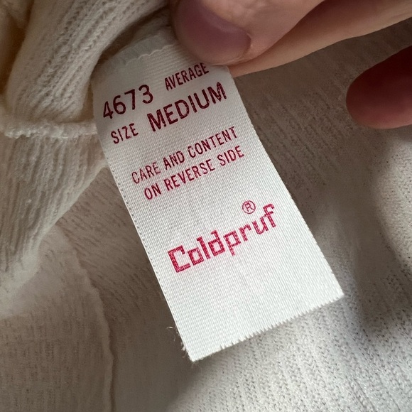 Vintage Coldpruf White Camisole Tank Top – Lace Trim, Undershirt Size Medium - Picture 5 of 8